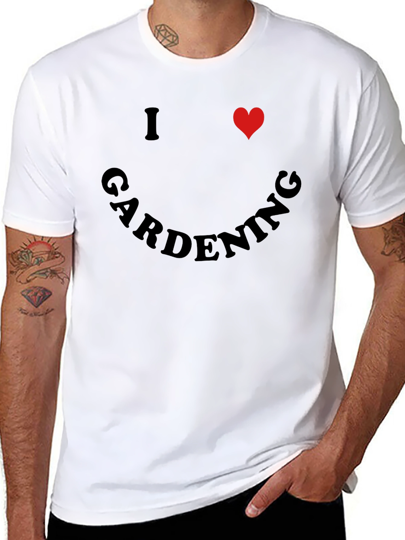 I Heart Gardening Black T-Shirt - Garden Lover Tee