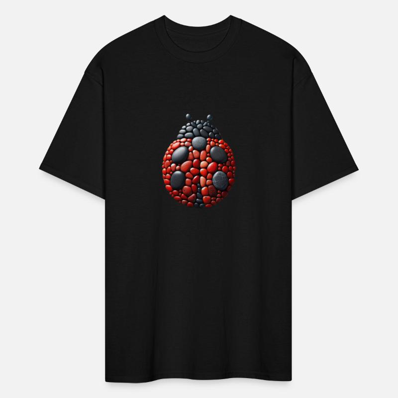 Ladybug Pebble Art