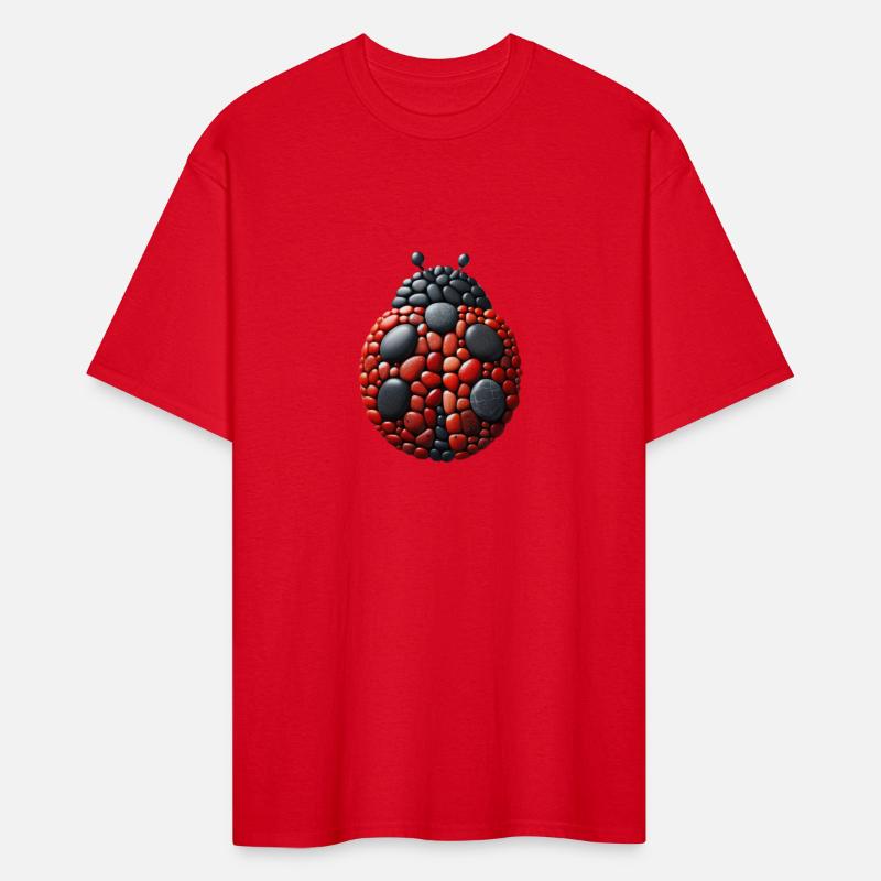 Ladybug Pebble Art