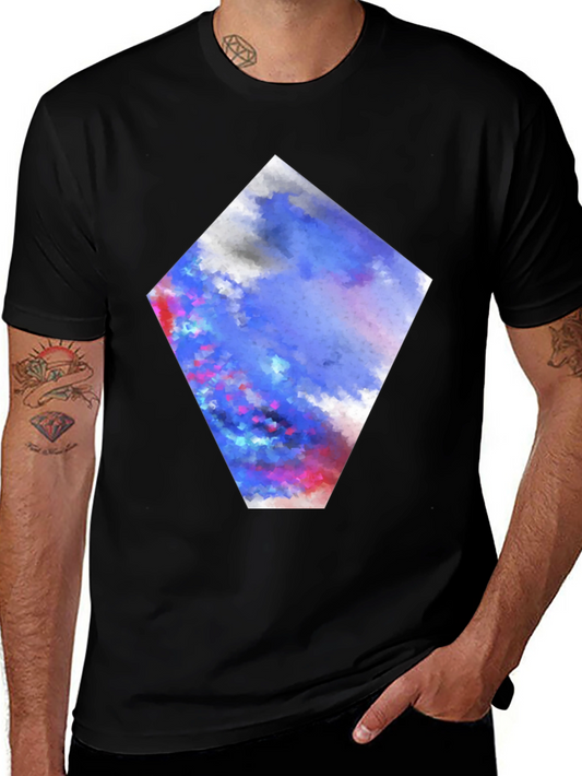 Abstract Art Diamond Graphic Print T-Shirt