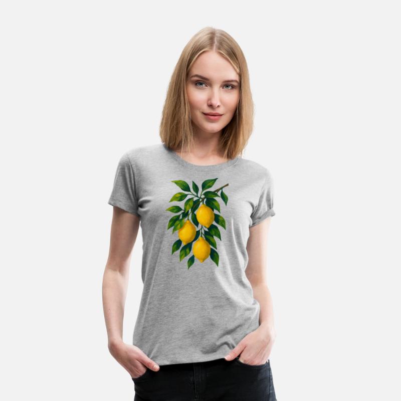 Lemon Branch Watercolor Illustration