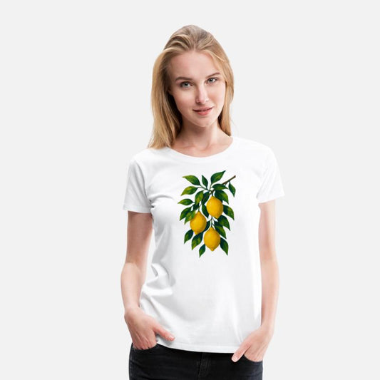 Lemon Branch Watercolor Illustration