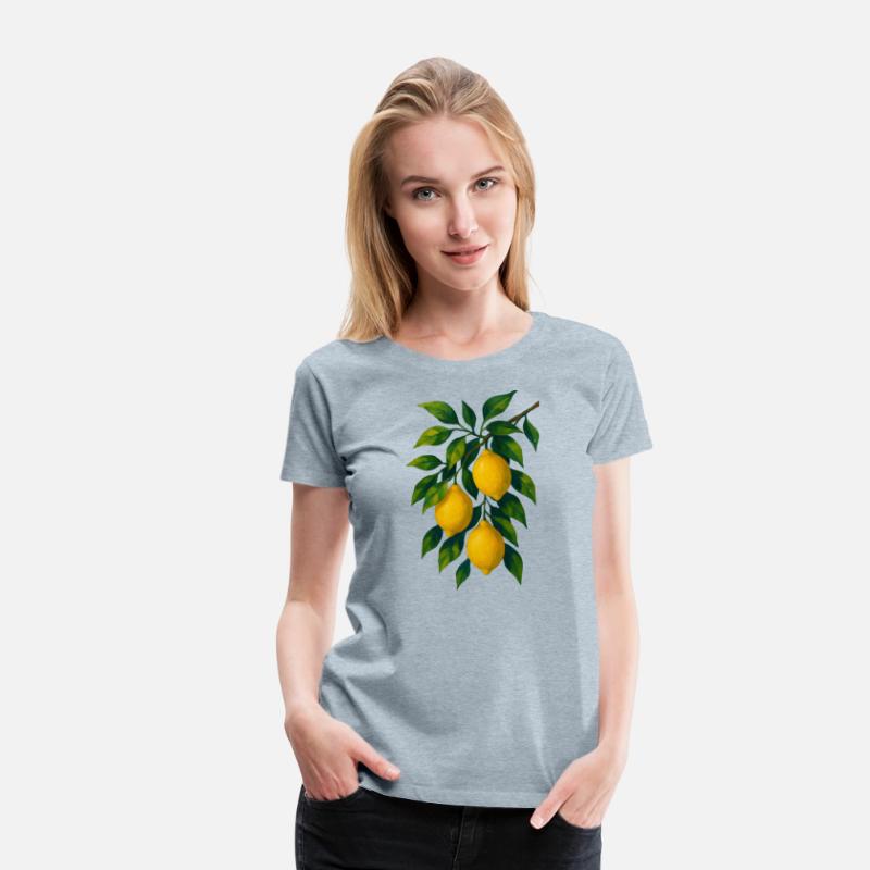 Lemon Branch Watercolor Illustration