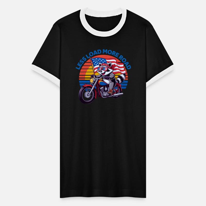 Less Load More Road Raccoon Rider USA