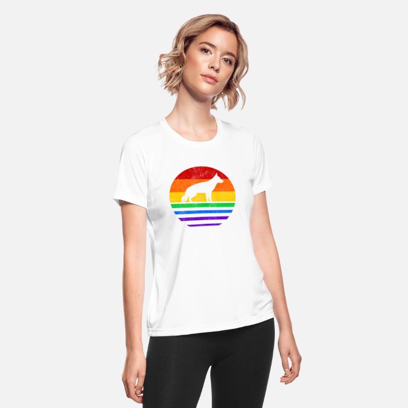 LGBT German Shepherd Rainbow Flag