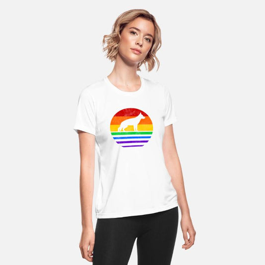 LGBT German Shepherd Rainbow Flag