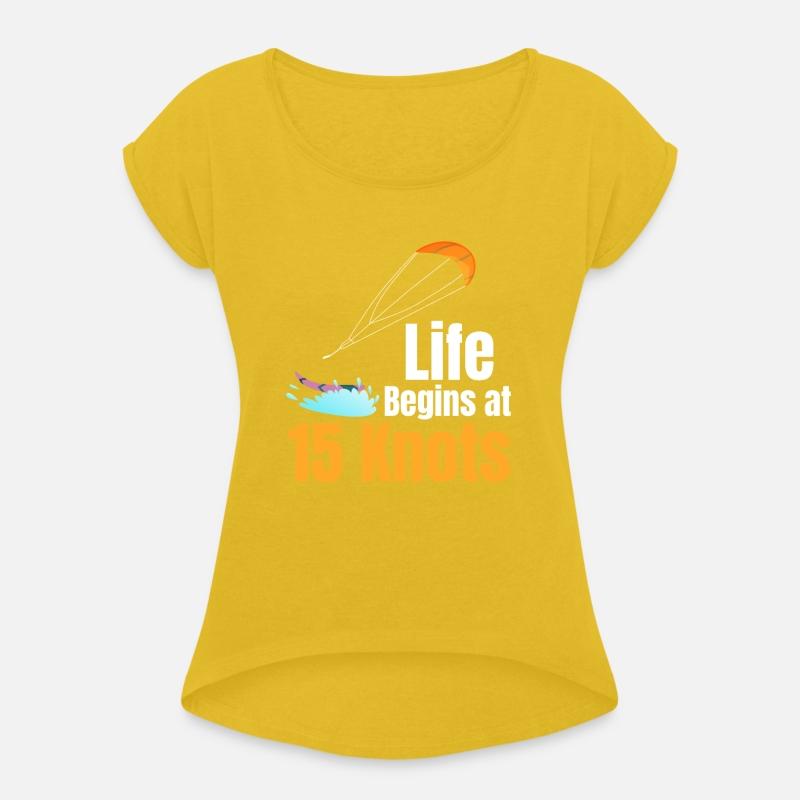 Life Begins At 15 Knots Funny Kitesurfing