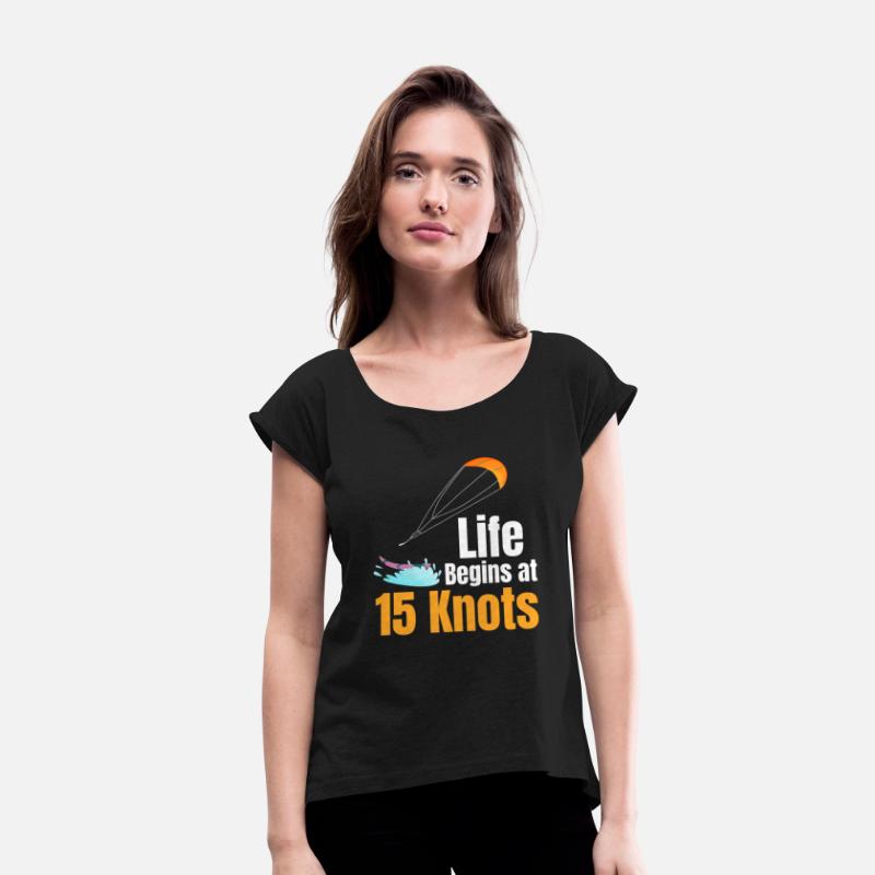 Life Begins At 15 Knots Funny Kitesurfing