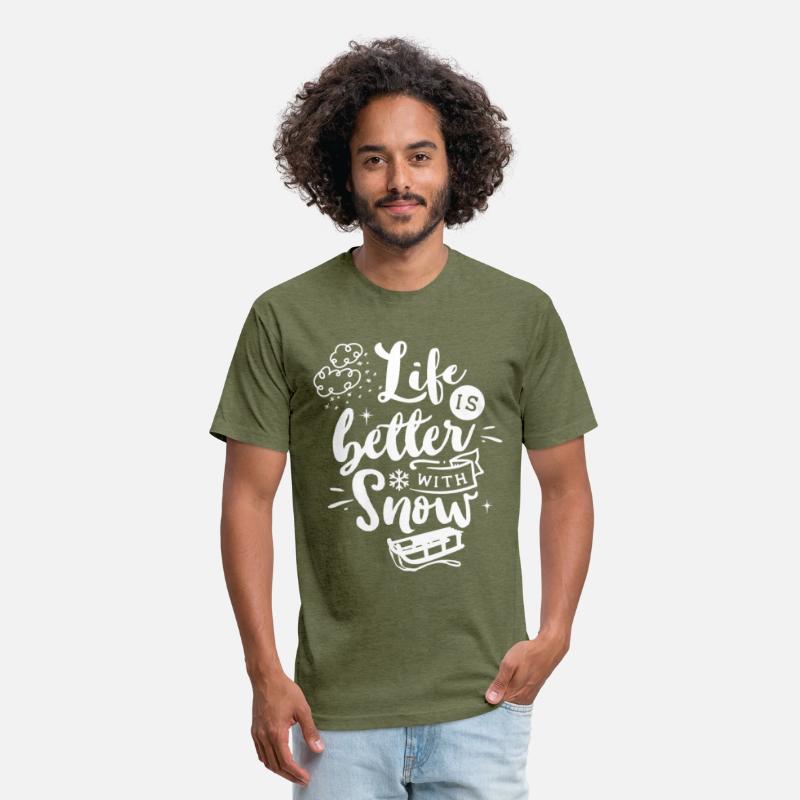 Life Is Better With Snow Funny Wintertime Sledding