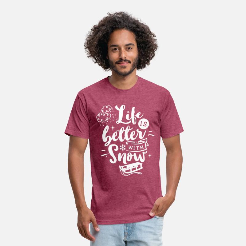 Life Is Better With Snow Funny Wintertime Sledding