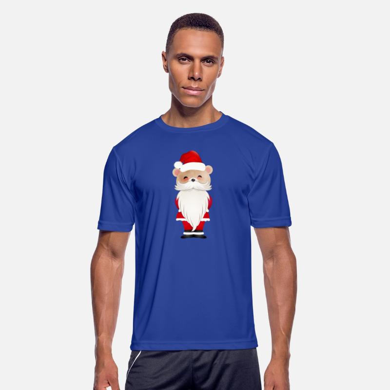 LITTLE CHRISTMAS BEAR WITH SANTA HAT AND BEARD