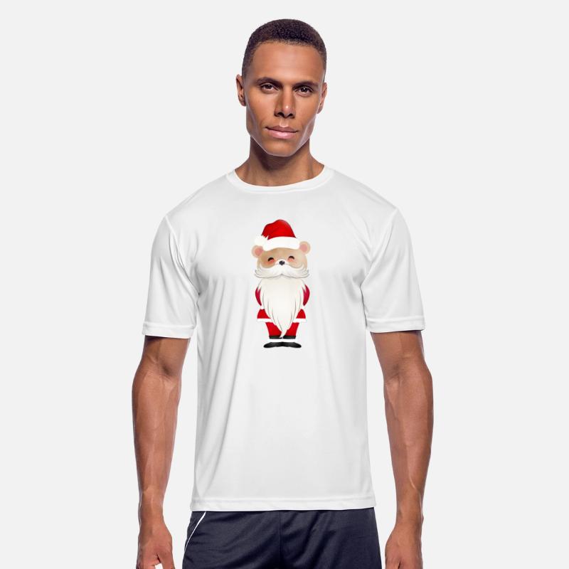 LITTLE CHRISTMAS BEAR WITH SANTA HAT AND BEARD