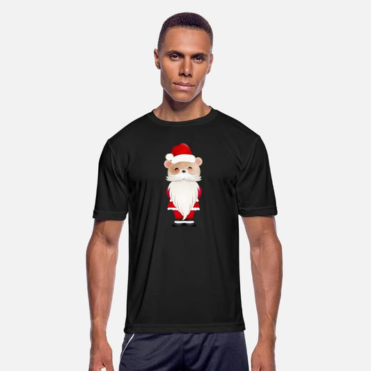 LITTLE CHRISTMAS BEAR WITH SANTA HAT AND BEARD