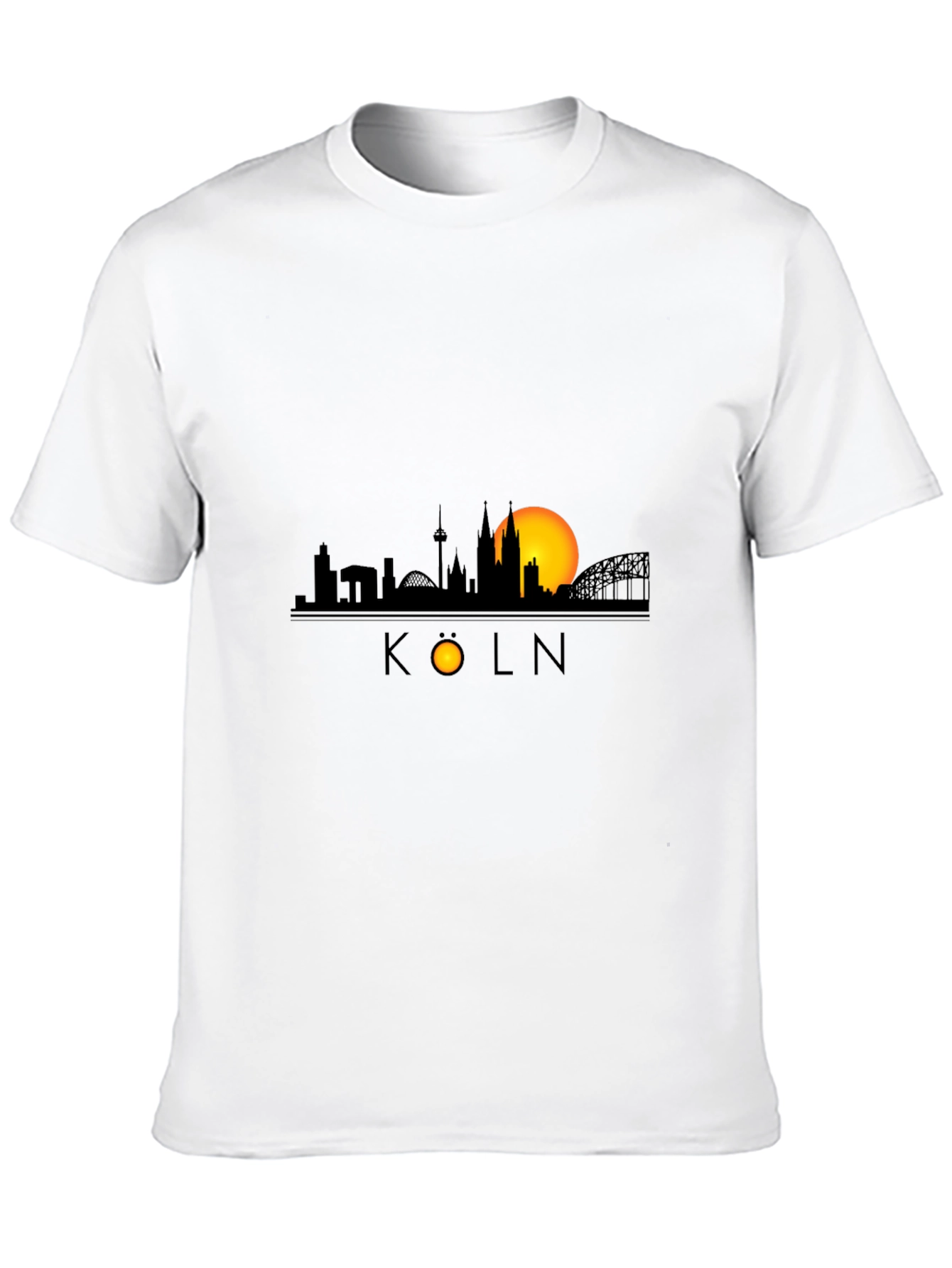 Cologne Skyline Black T-Shirt - City Pride