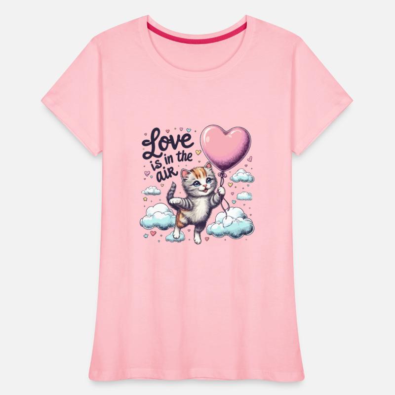 Love Is in the Air - Whimsical Kitten Balloon