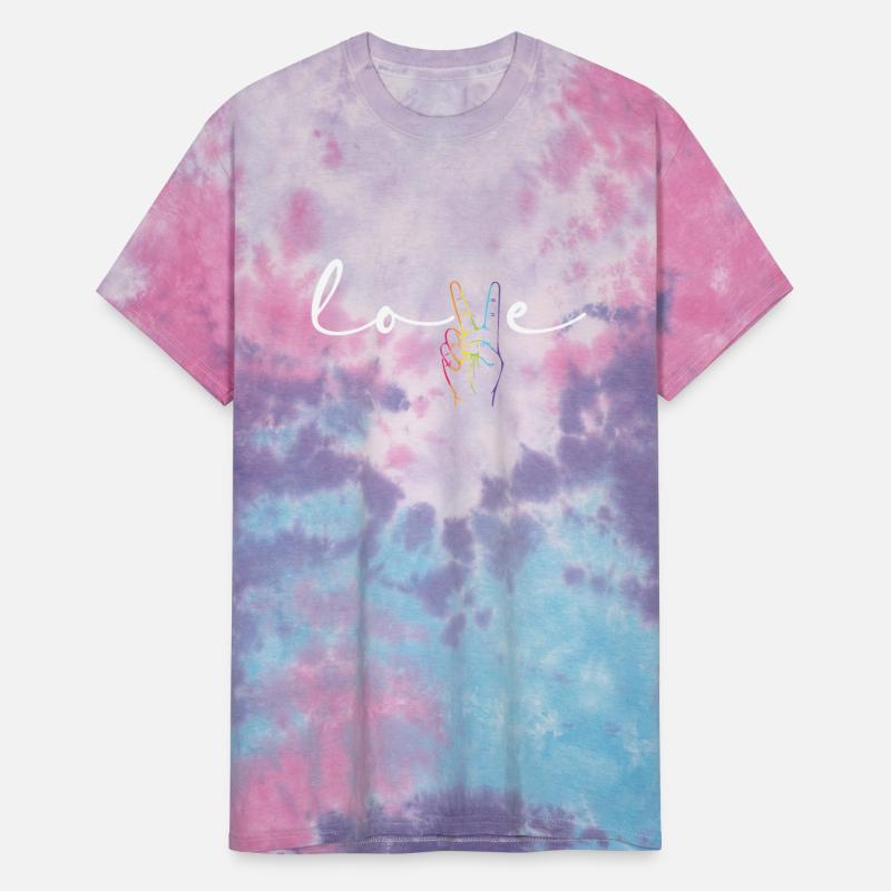 Love Peace Sign Rainbow LGBT Gay Pride