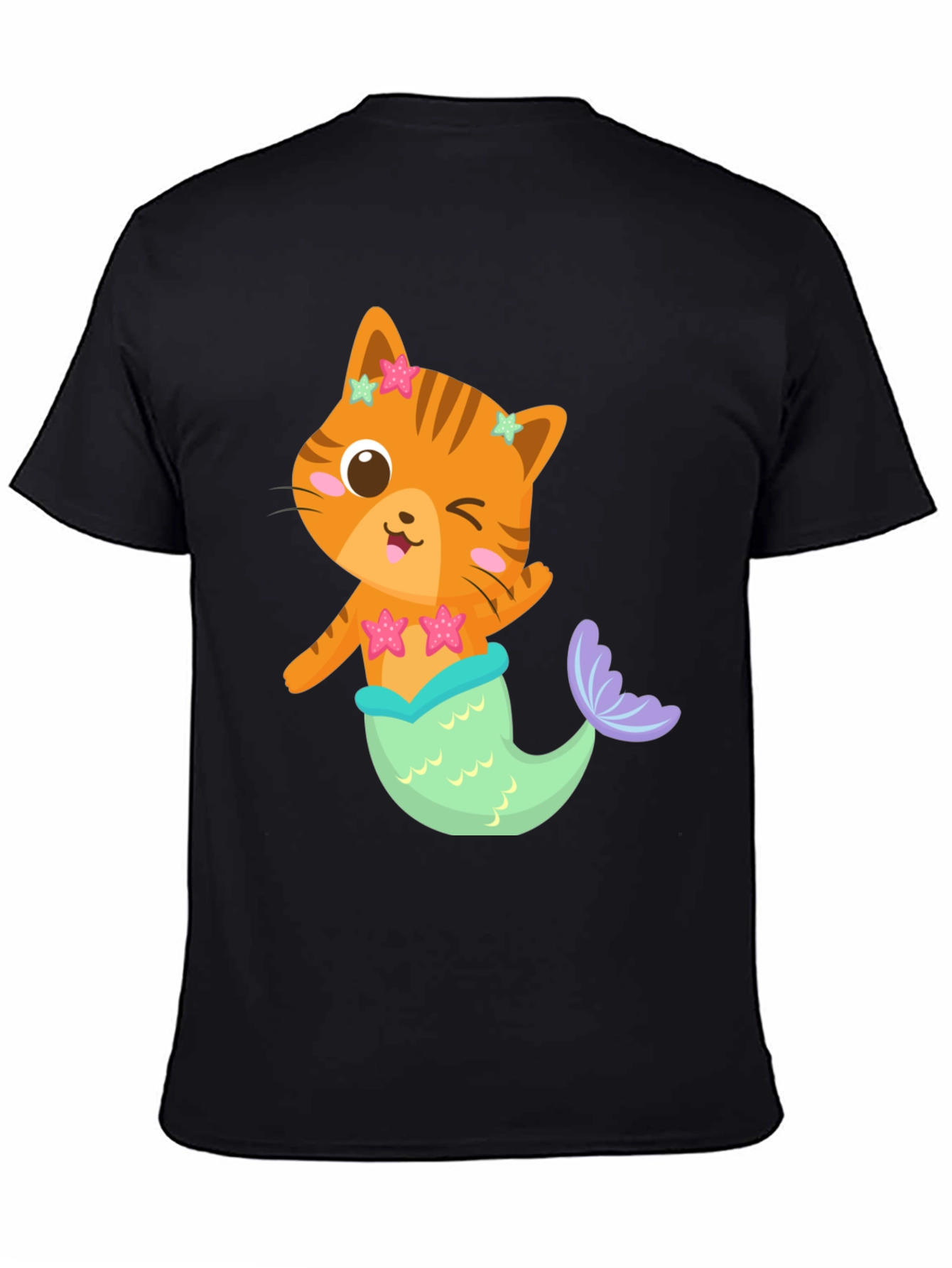 Cat Mermaid Graphic T-Shirt