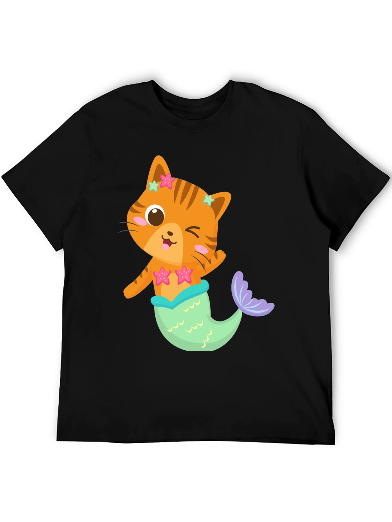Cat Mermaid Graphic T-Shirt