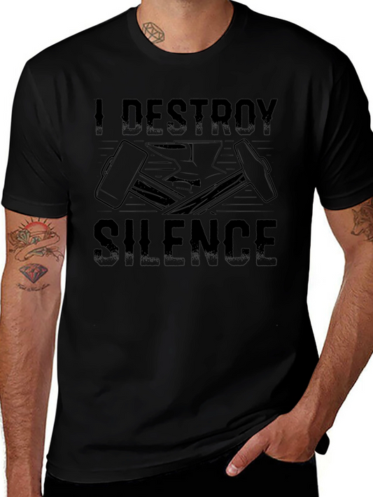 I Destroy Silence Blacksmith T-Shirt