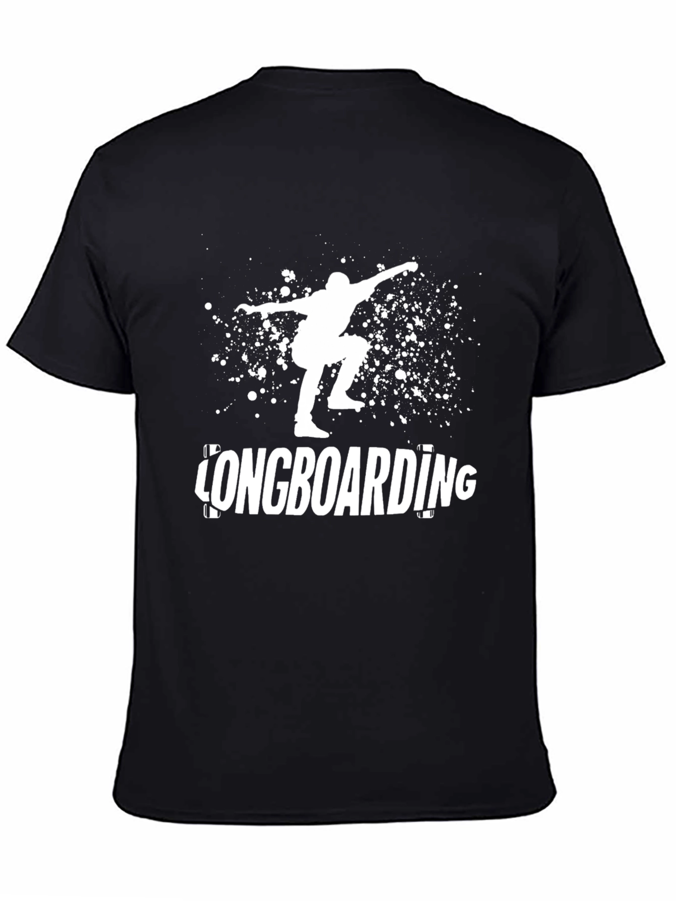 Longboarding Graphic Tee - Black