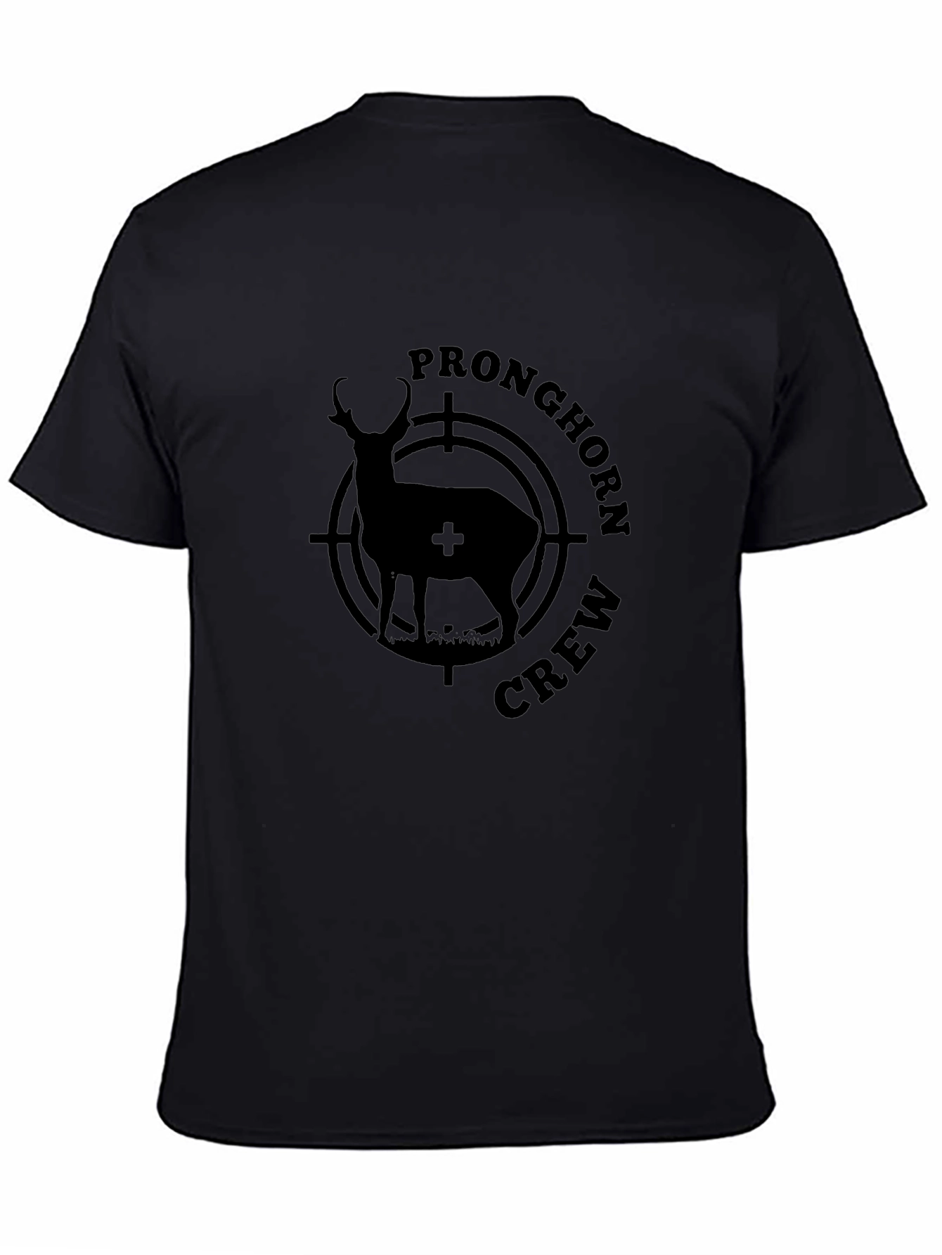 Pronghorn Crew Black Graphic T-Shirt