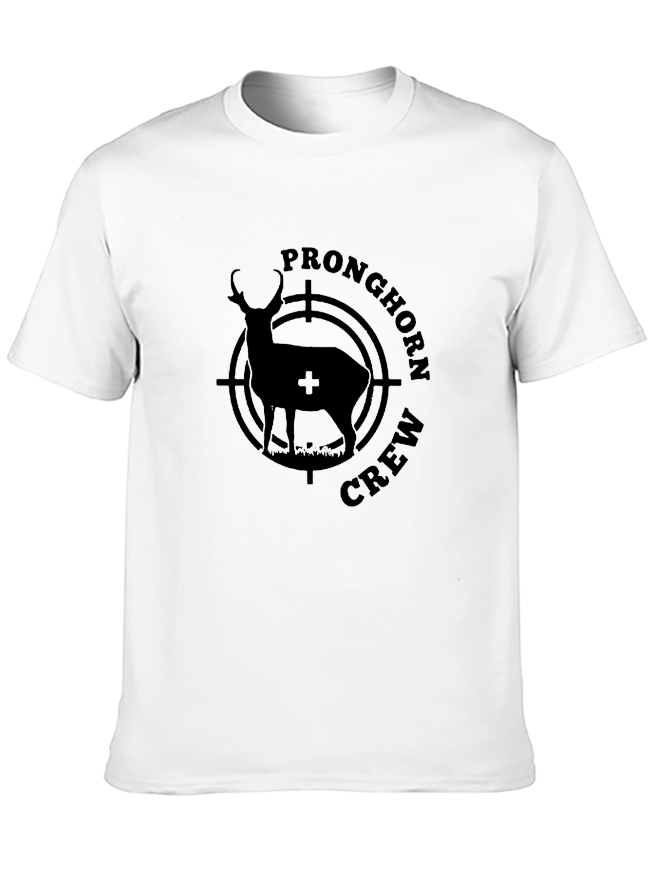 Pronghorn Crew Black Graphic T-Shirt