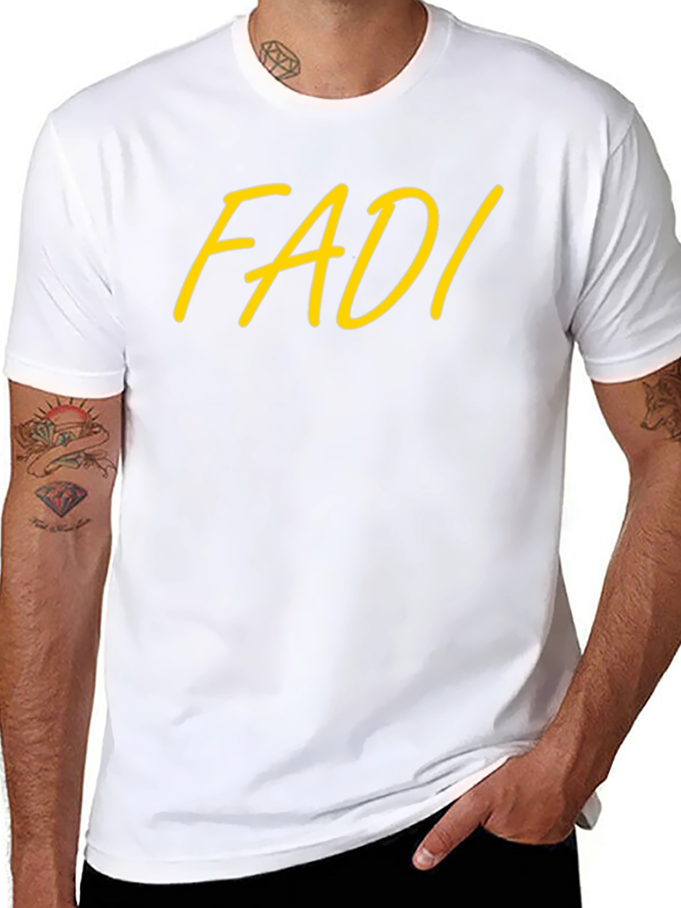 FADI Graphic Print Black T-Shirt