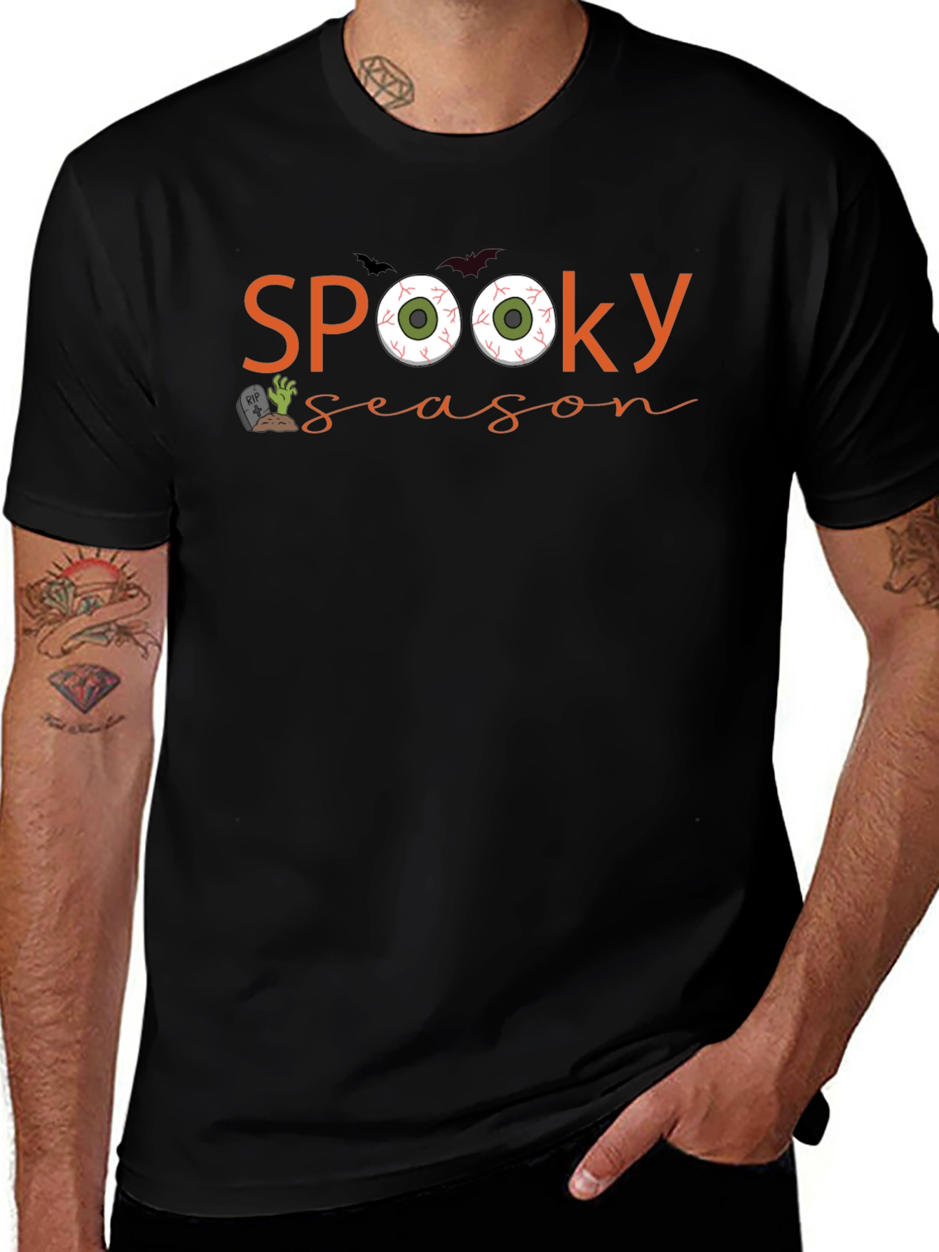 Spooky Season Graphic Tee - Halloween Style