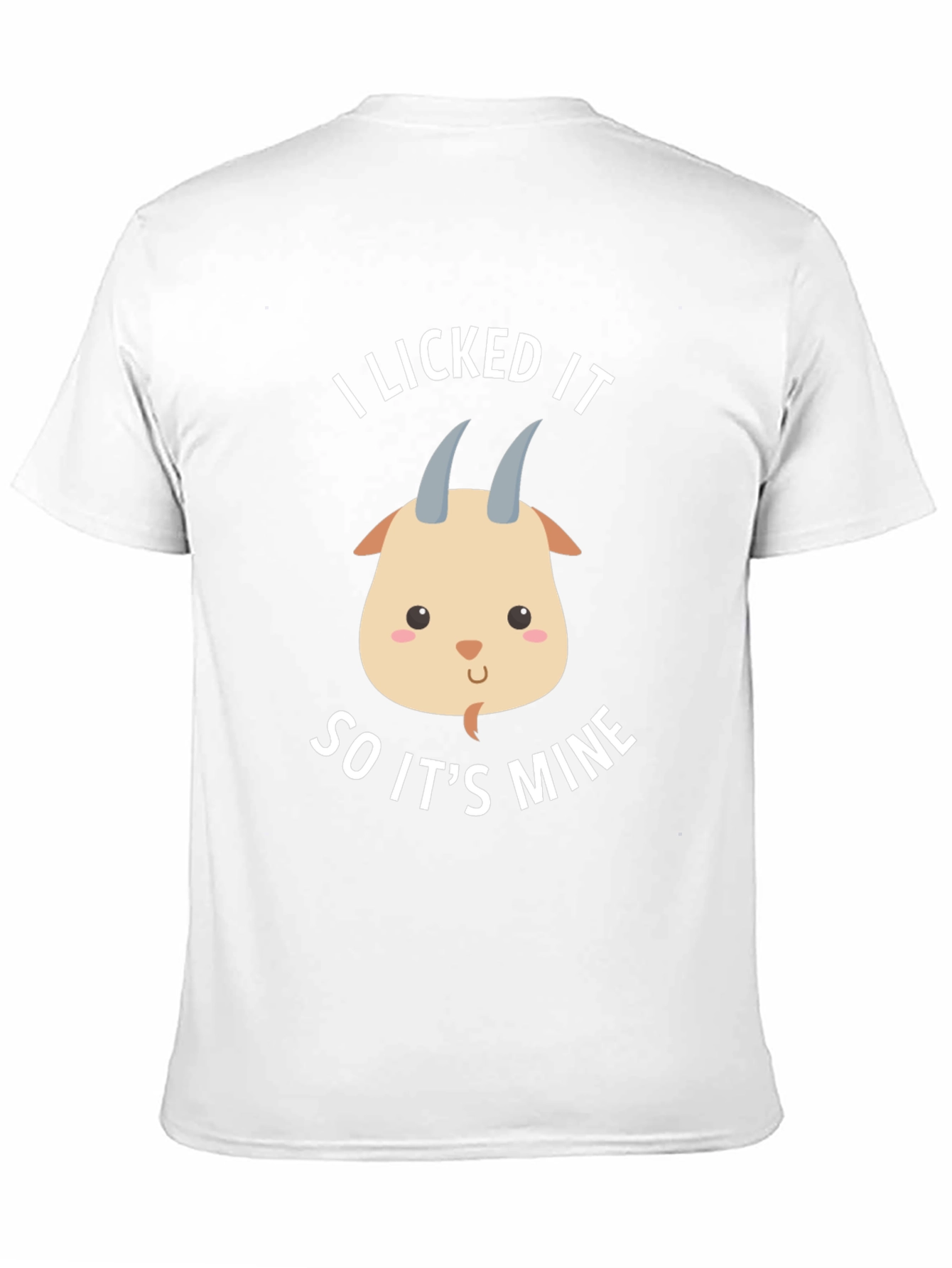 Funny Goat Licked It So Its Mine Graphic Tee