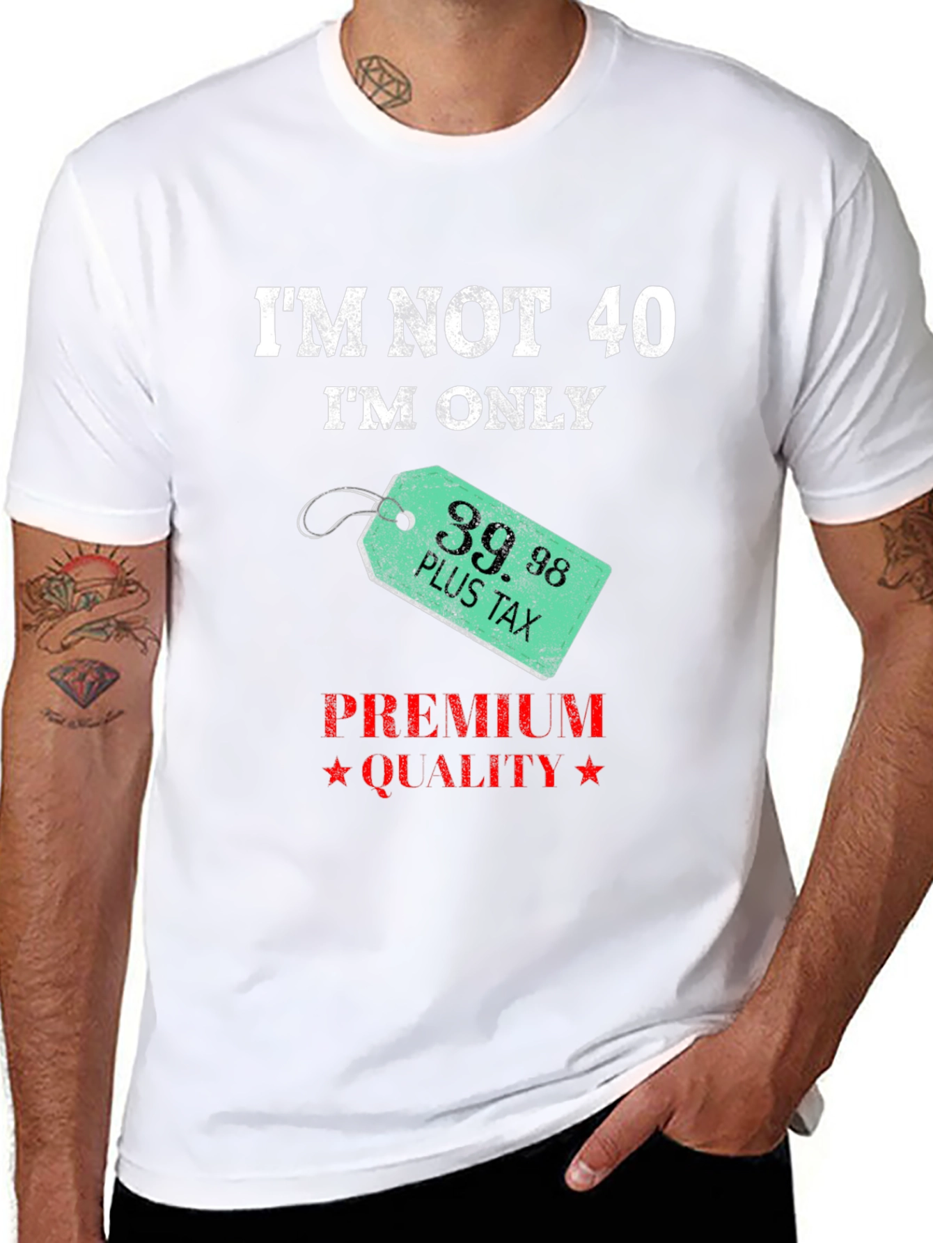 Funny Im Not 40 Birthday Humor T-Shirt