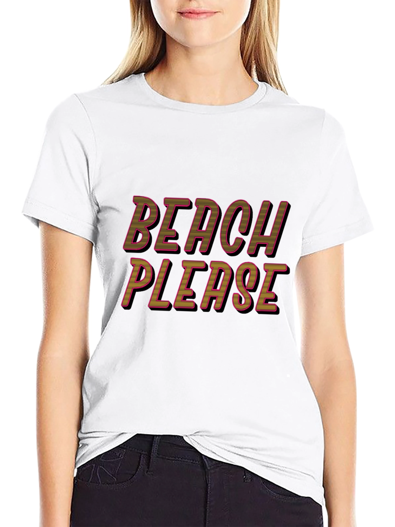 Beach Please Graphic T-Shirt