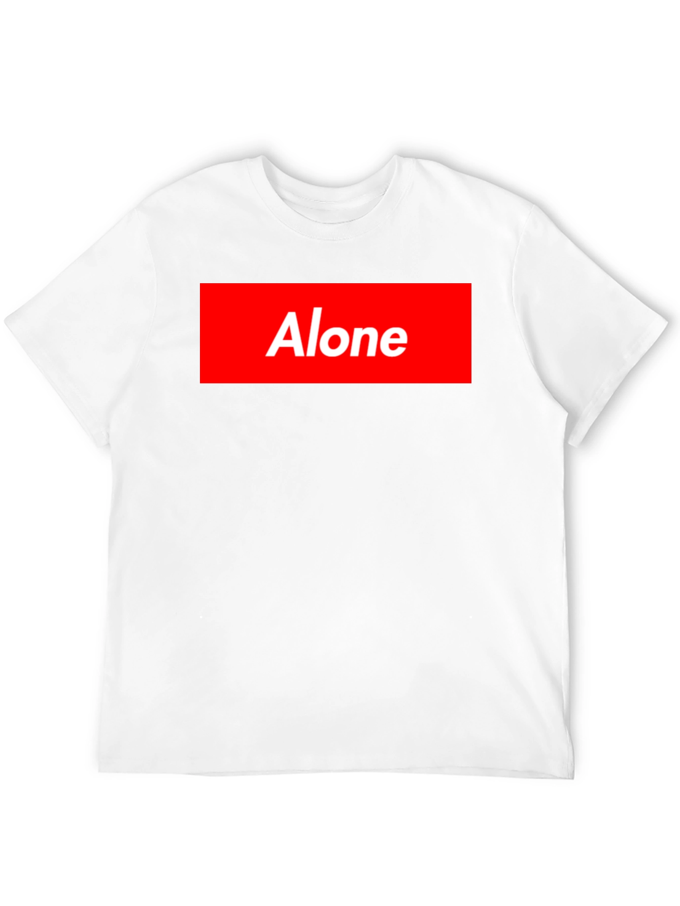 Alone Graphic Tee - Supreme Inspired Black T-Shirt