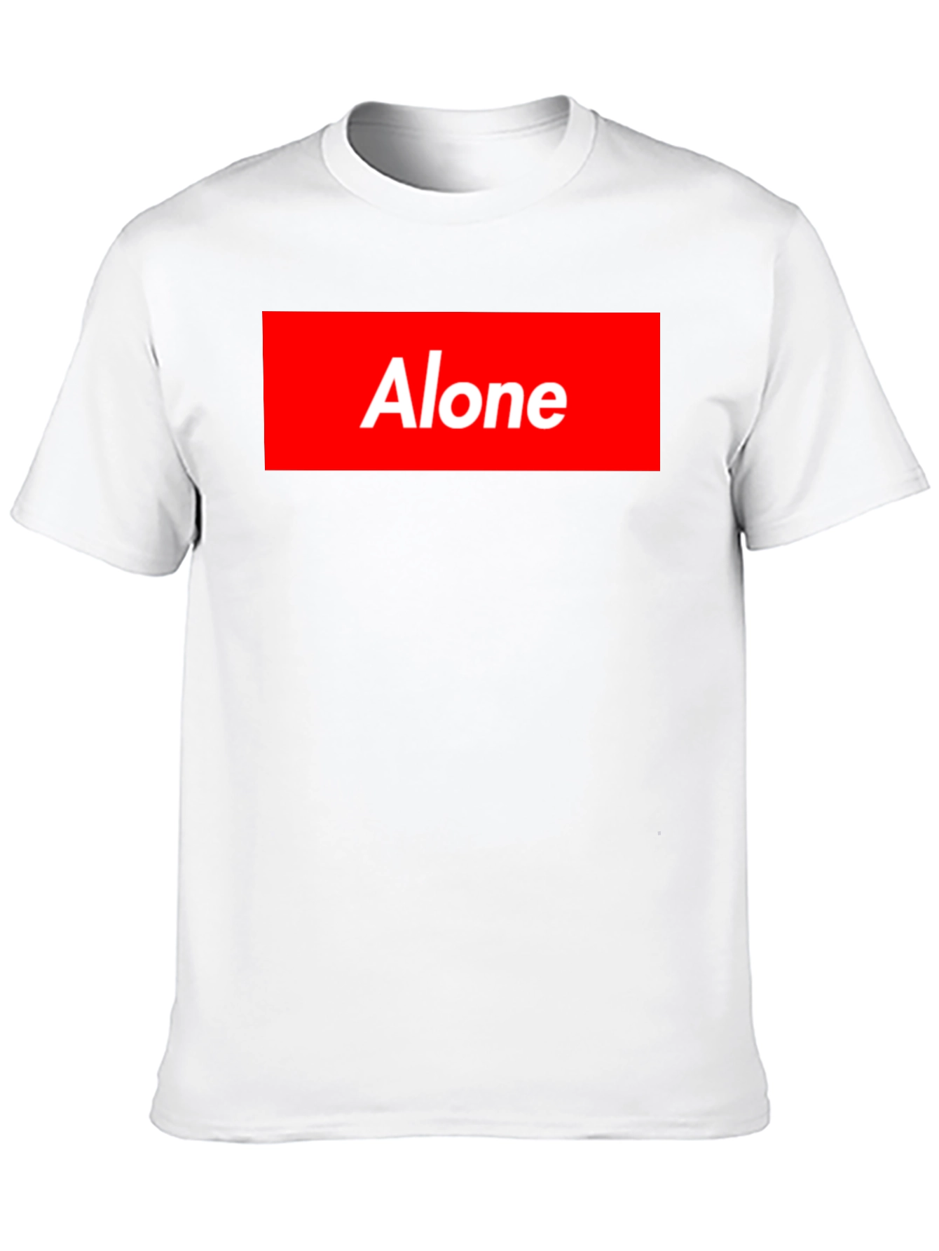 Alone Graphic Tee - Supreme Inspired Black T-Shirt