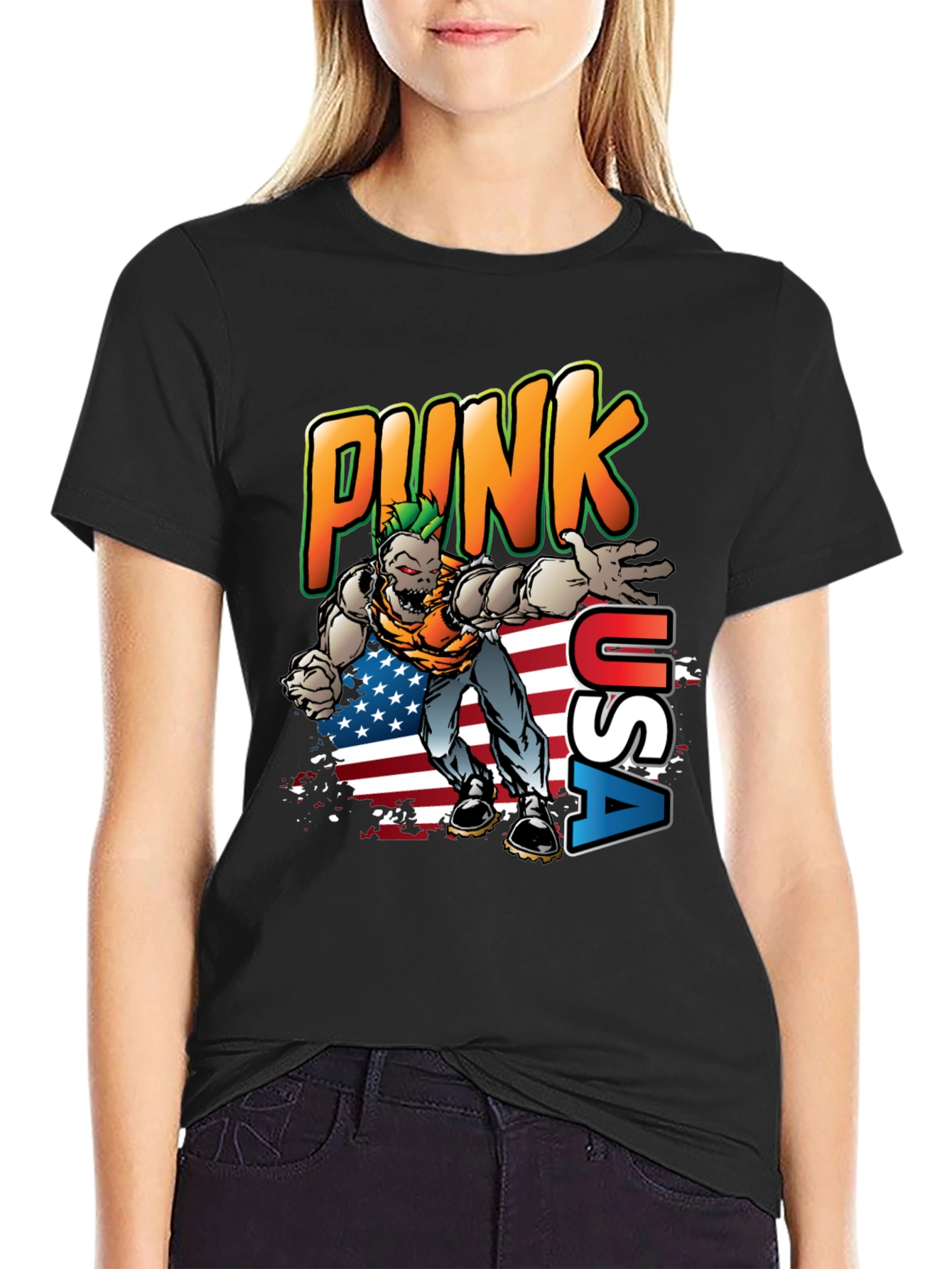 Punk USA Graphic T-Shirt