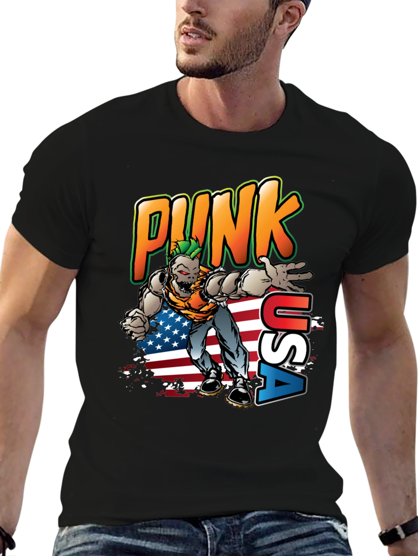 Punk USA Graphic T-Shirt
