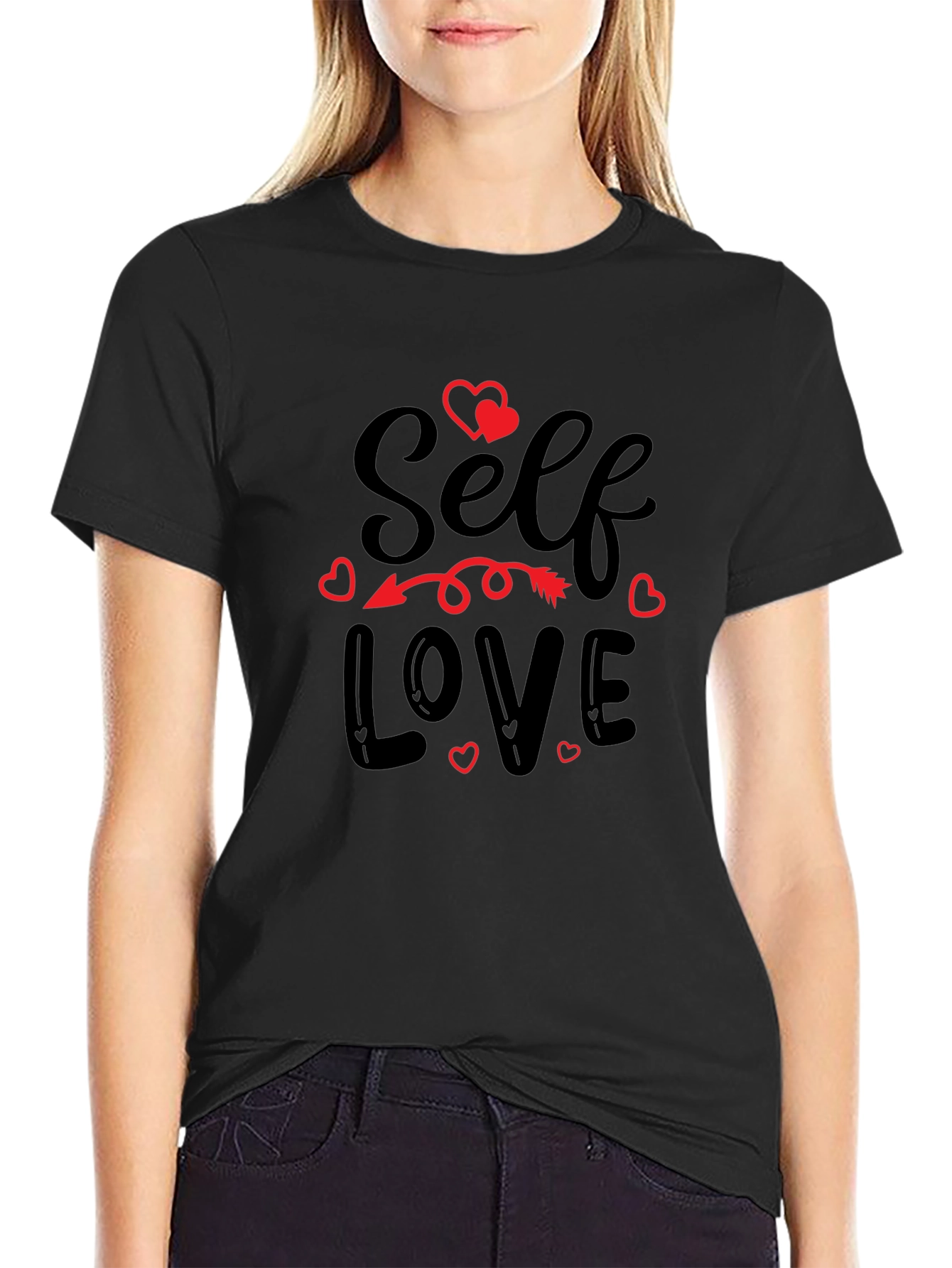 Self Love Graphic Tee - Black