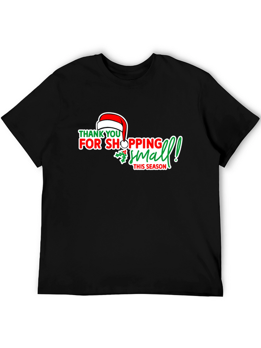 Shop Small This Season Black Graphic Tee