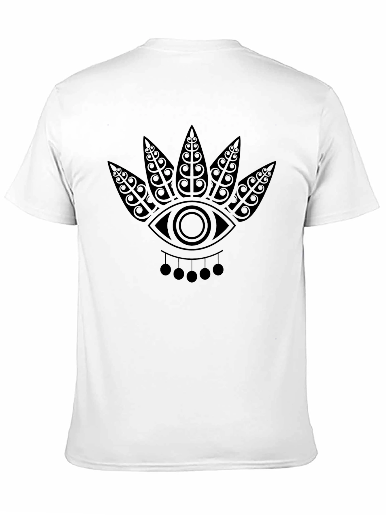 Tribal Eye Graphic T-Shirt - Black