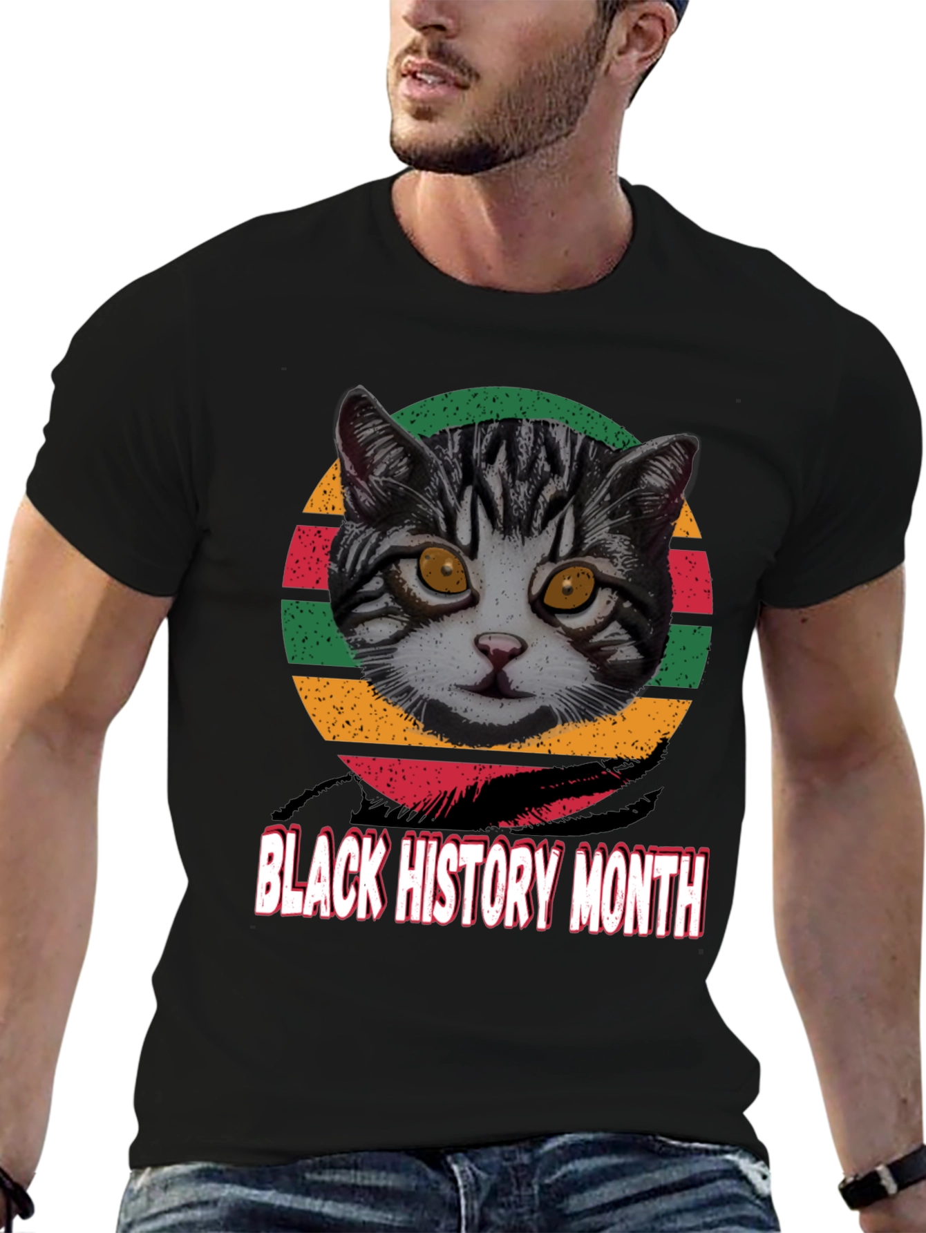 Black History Month Cat T-Shirt