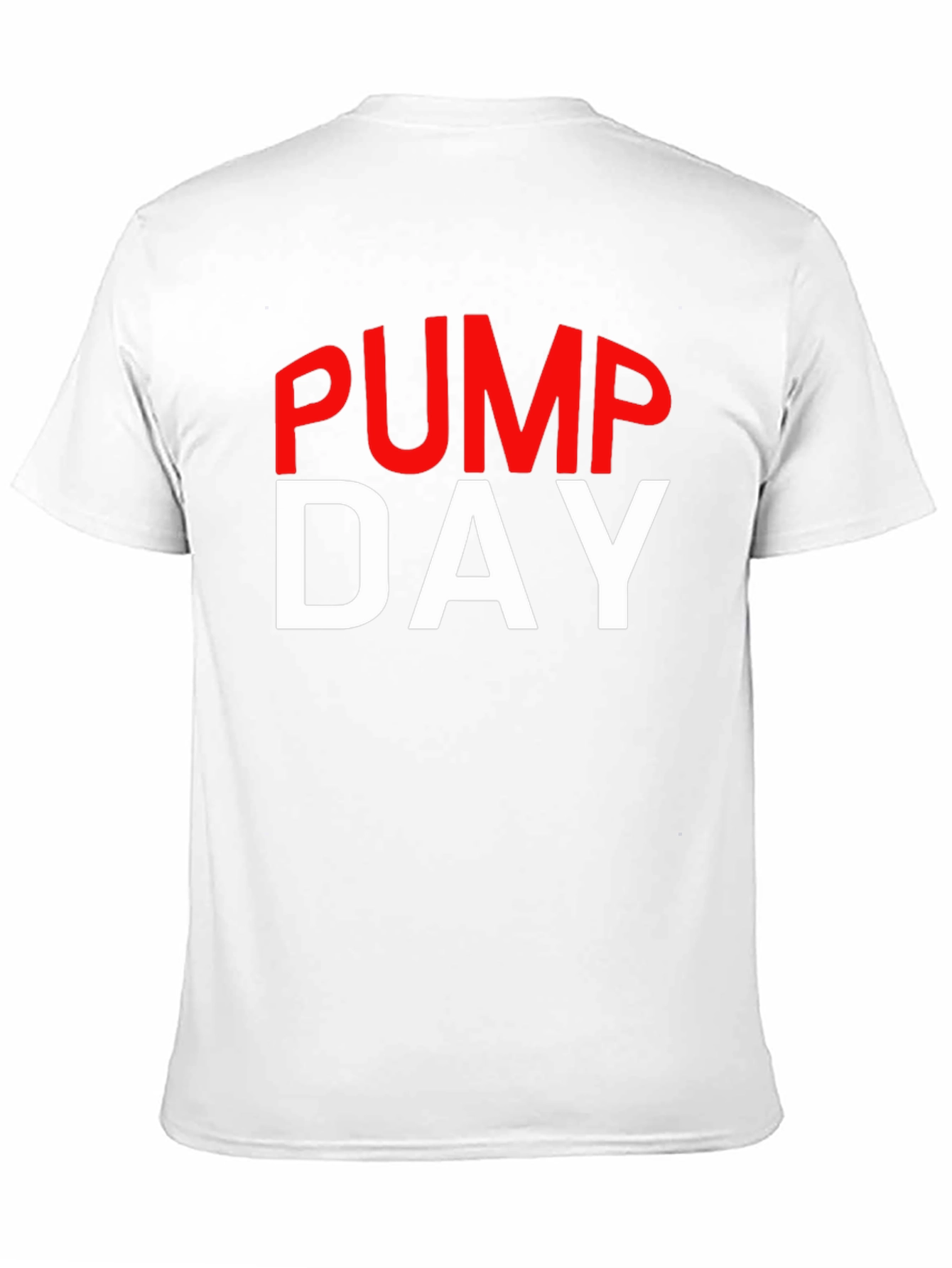 Pump Day Black Cotton T-Shirt