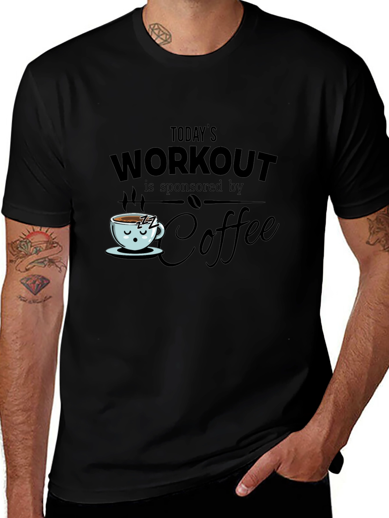 Workout Sponsored by Coffee T-Shirt