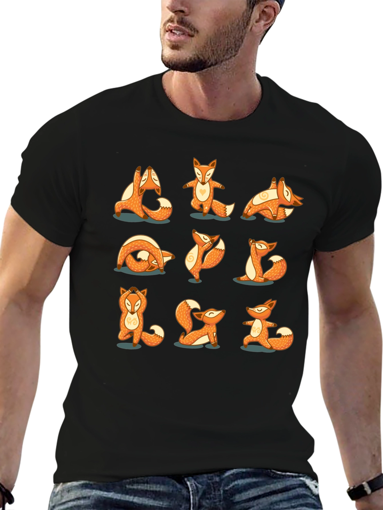 Yoga Fox T-Shirt: Peaceful Poses
