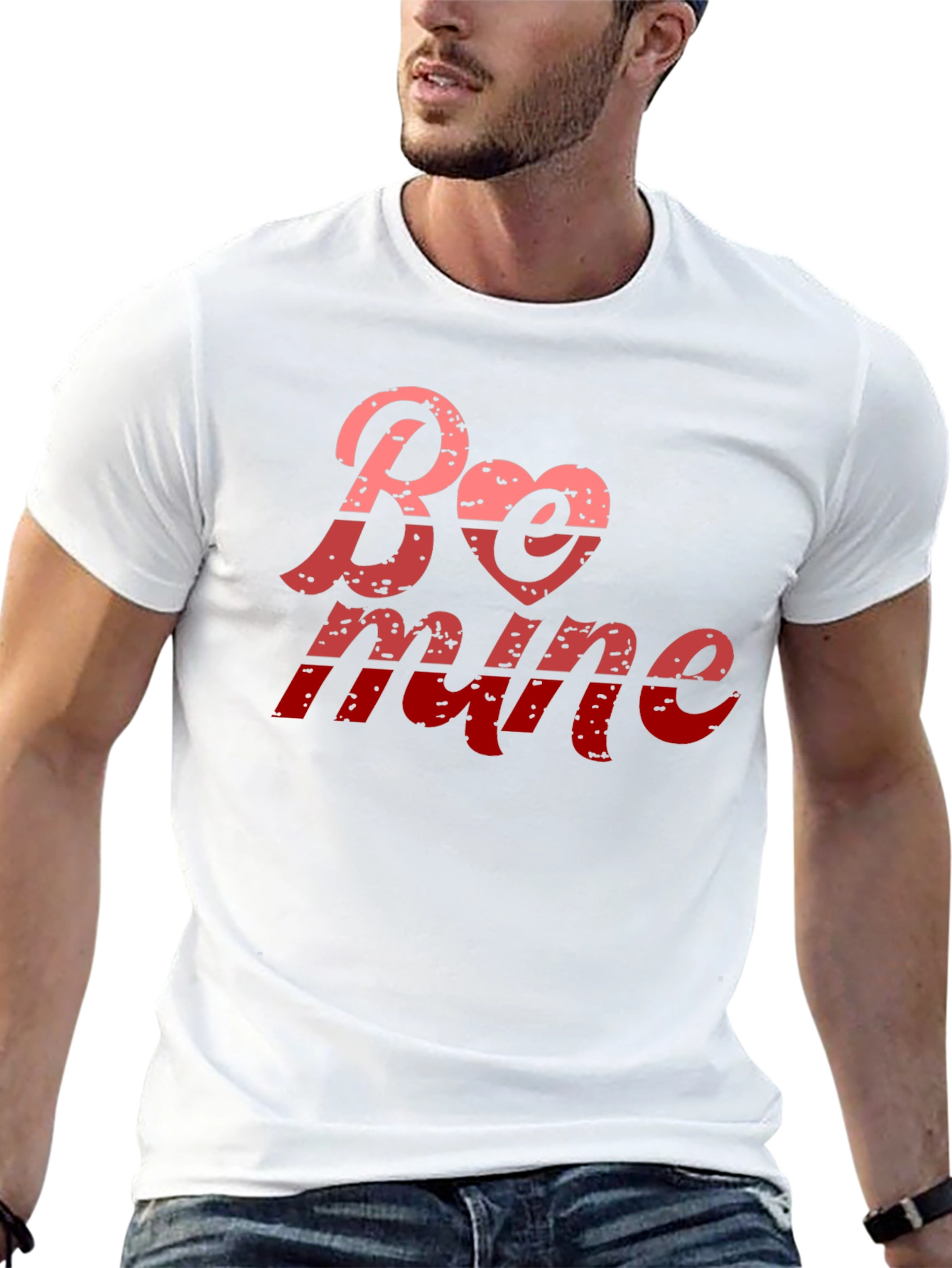 Be Mine Valentines Day Black T-Shirt