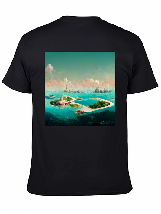 Island City Graphic Tee - Mens Black T-Shirt