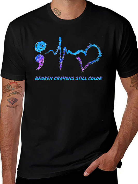 Broken Crayons Still Color Graphic Tee