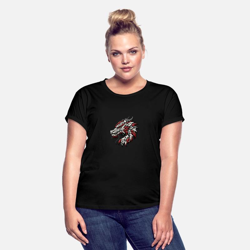 Majestic Pebble Art Crimson Dragon