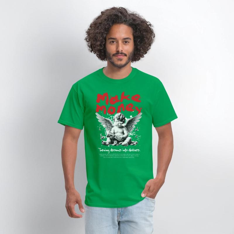 Make Money Angel Shirt, Divine Drip Streetwear Tee
