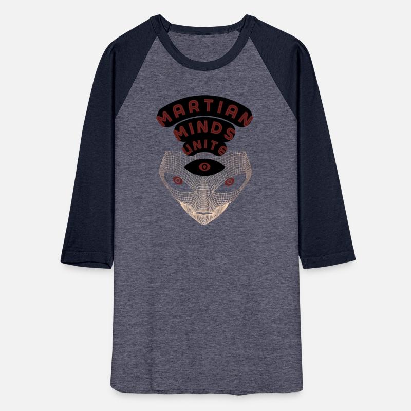 Martian Minds Unite Sci-Fi Alien Third Eye Shirt