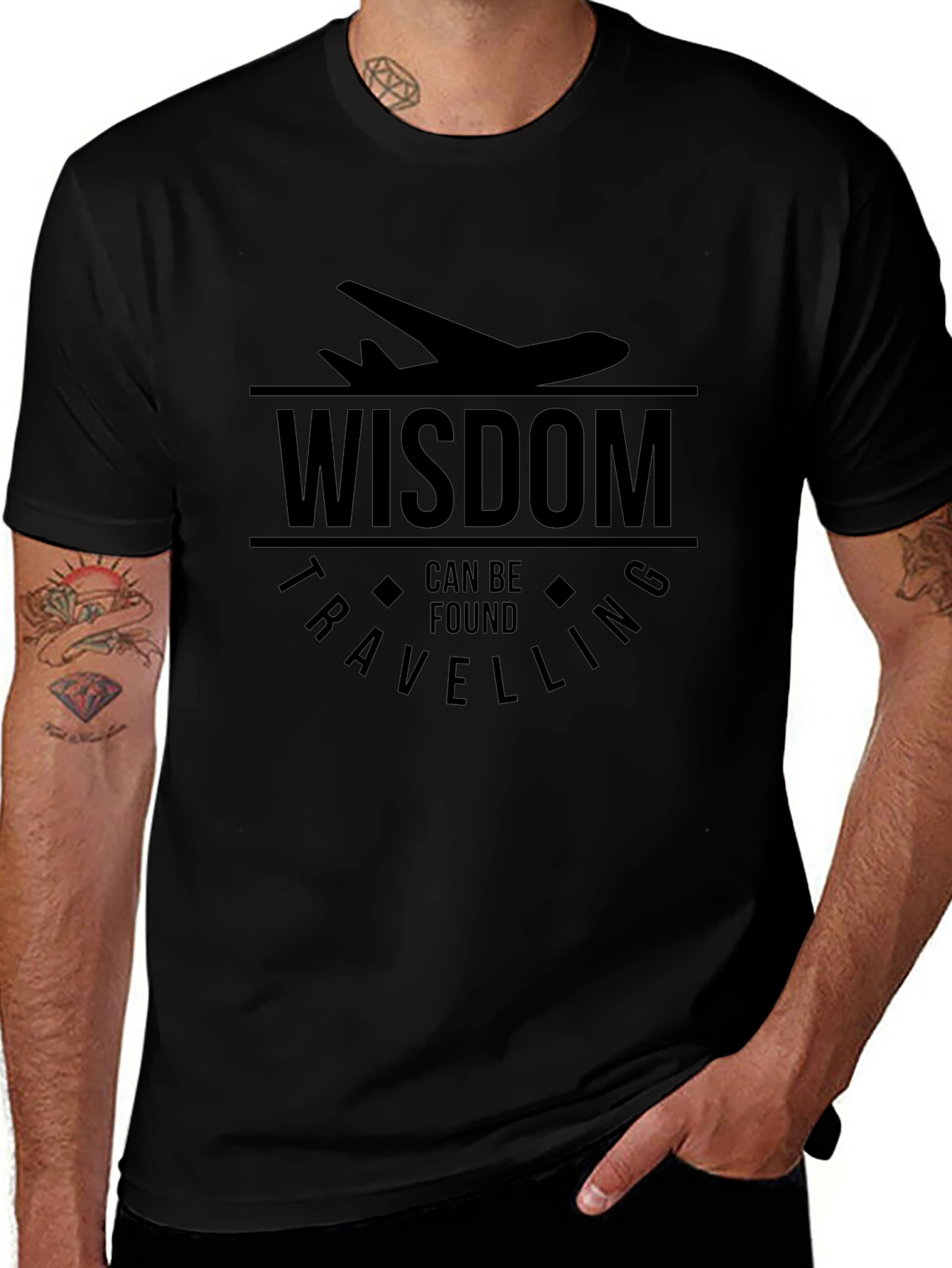 Wisdom Can Be Found Travelling Graphic Tee