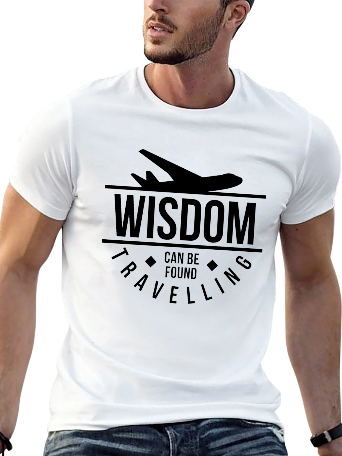 Wisdom Can Be Found Travelling Graphic Tee